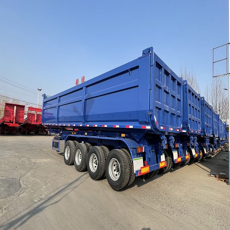 End dump semi trailer for sale — U-shape tipper, 40–80 tonnes